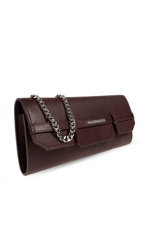 Dsquared2 Leather clutch "Twin"