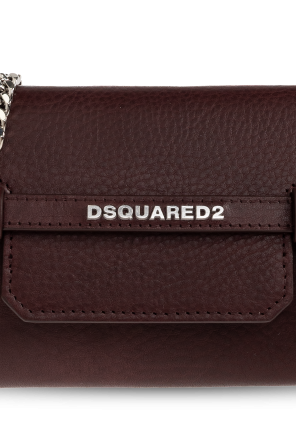 Dsquared2 Leather clutch "Twin"