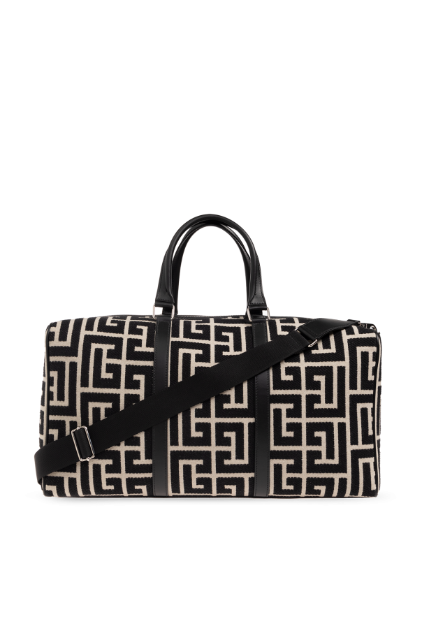 Travel bag with monogram od Balmain