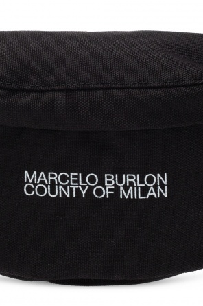 Marcelo Burlon DSQUARED2 leather logo plaque tote bag