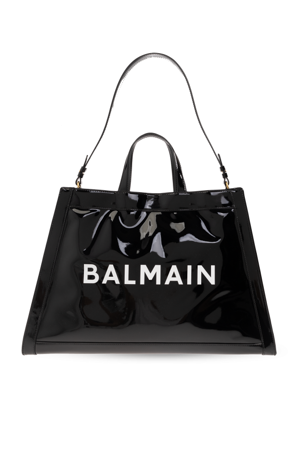 ‘Olivier's’ patent shopper bag od Balmain