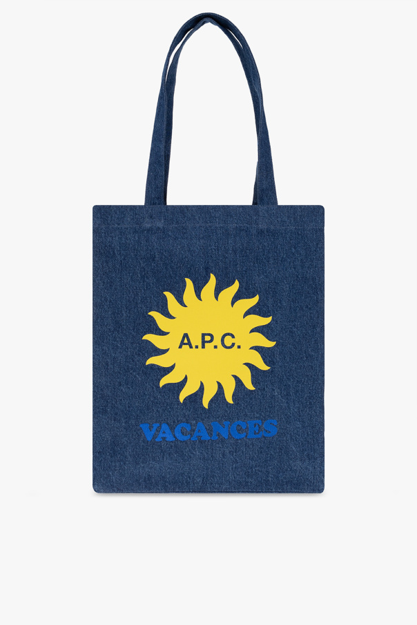 A.P.C. ‘Lou’ denim shopper quilted bag