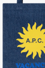 A.P.C. NAVY BLUE ‘Lou’ denim shopper bag