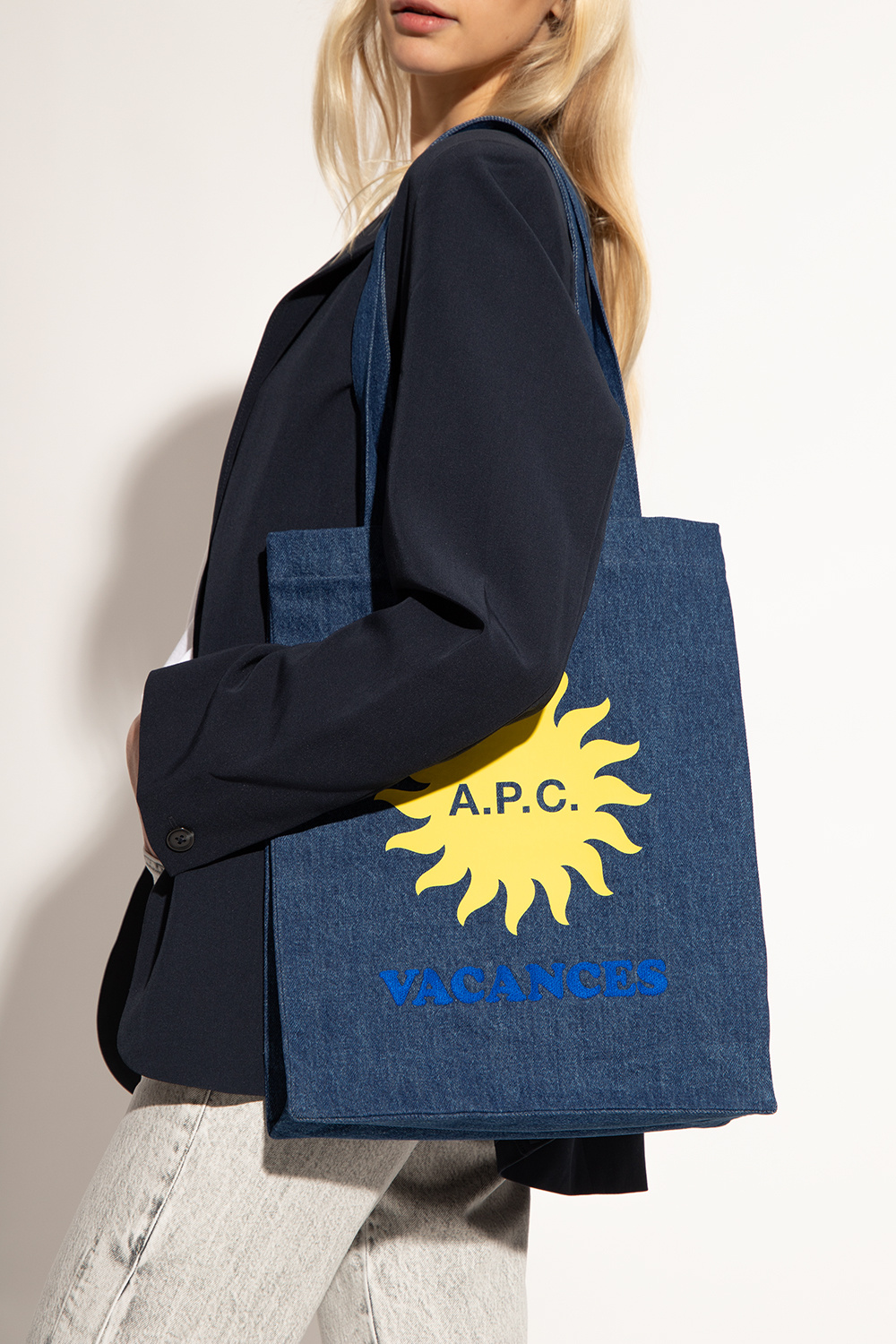 A.P.C. ‘Lou’ denim shopper bag