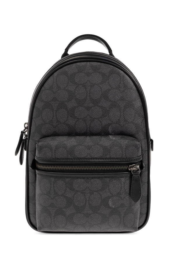 Coach chambray ‘Charter’ backpack with logo