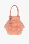 sequin-embellished clutch bag Arancione