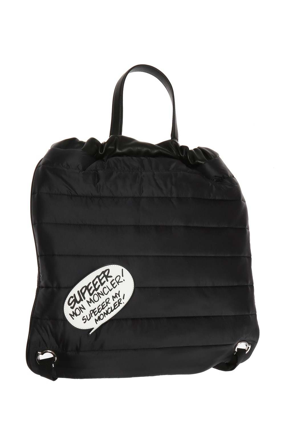 Black Faux-fur backpack Moncler - Vitkac HK