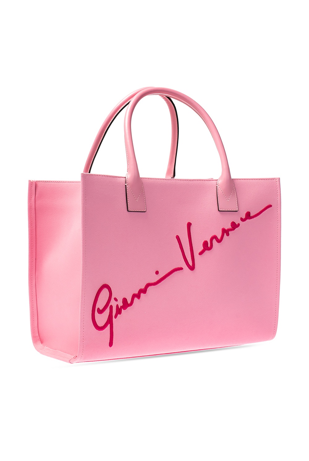 Versace Embroidered GV Signature Box Tote Bag