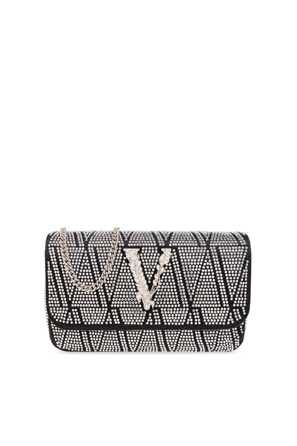 Versace ‘Virtus Mini’ shoulder tonal bag