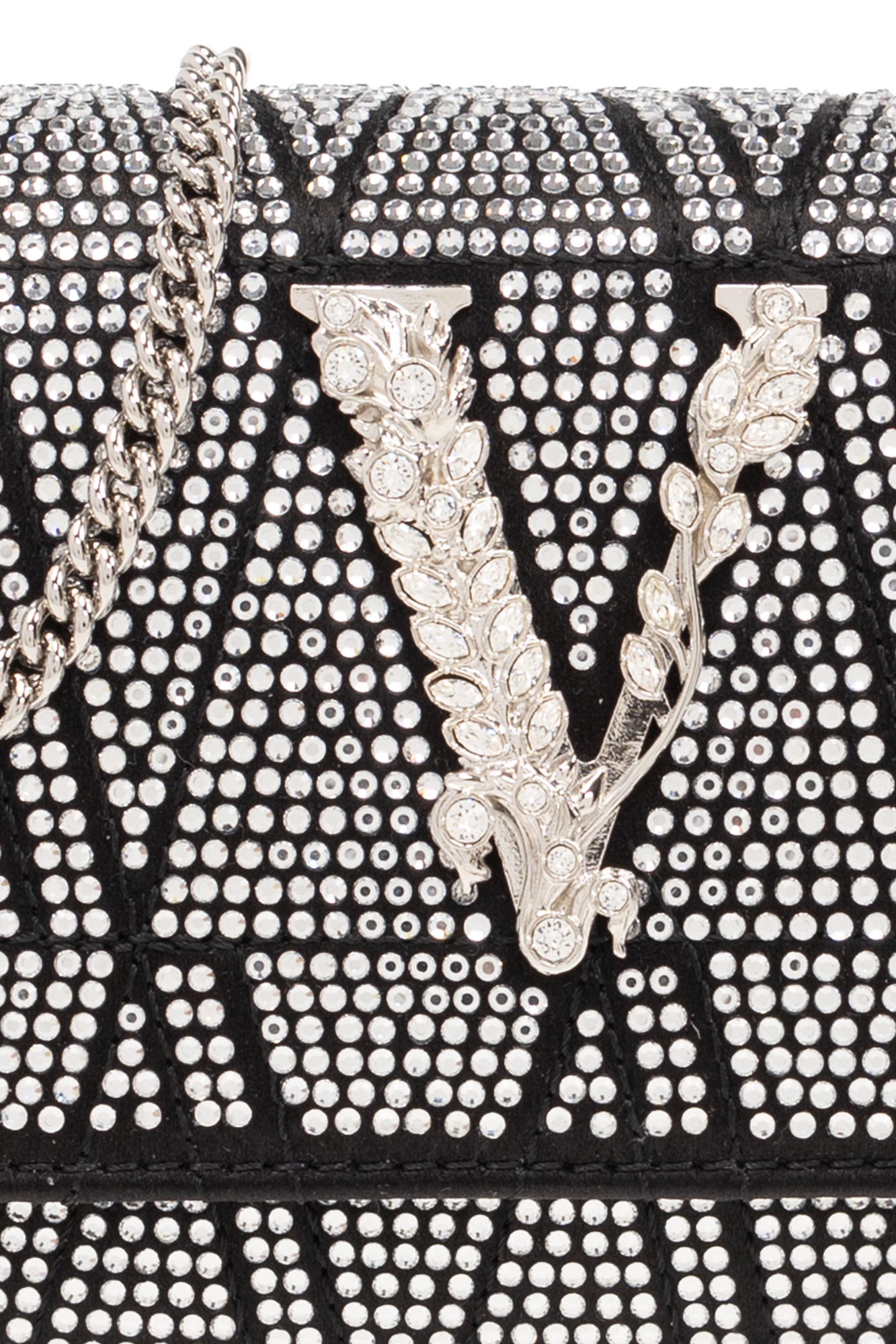 Versace ‘Virtus Mini’ shoulder tonal bag