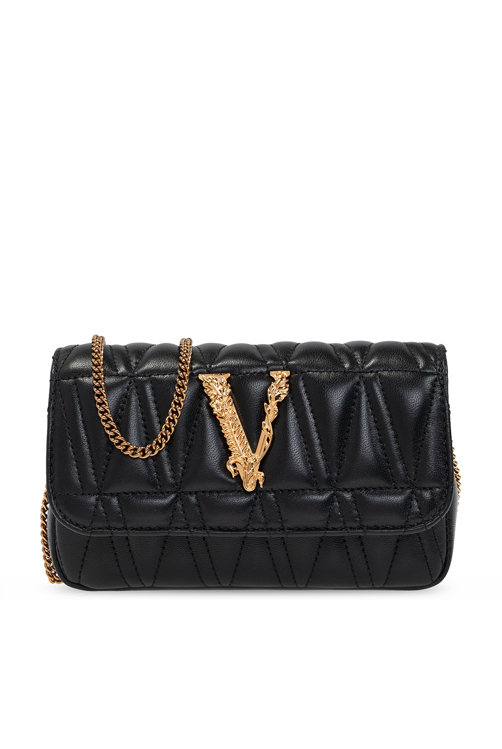 Versace ‘Virtus’ shoulder shape bag