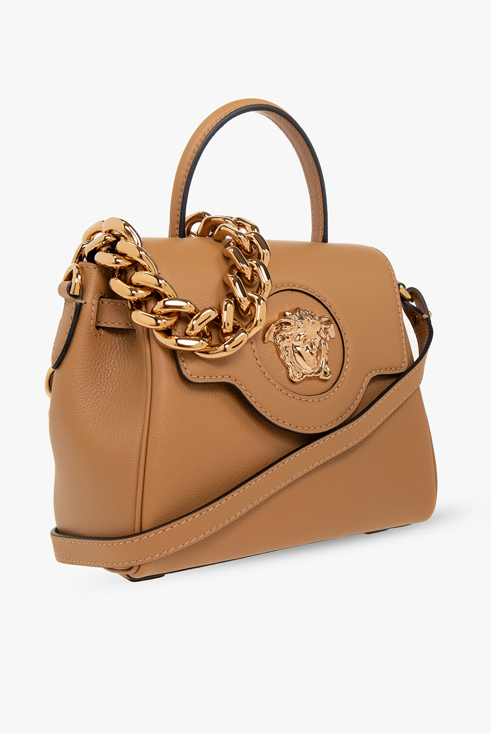Versace La Medusa Convertible Tote Bag Leather Small Auction