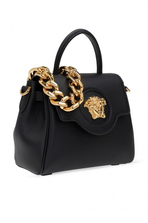 Versace La Medusa Convertible Tote Bag Leather Small Auction