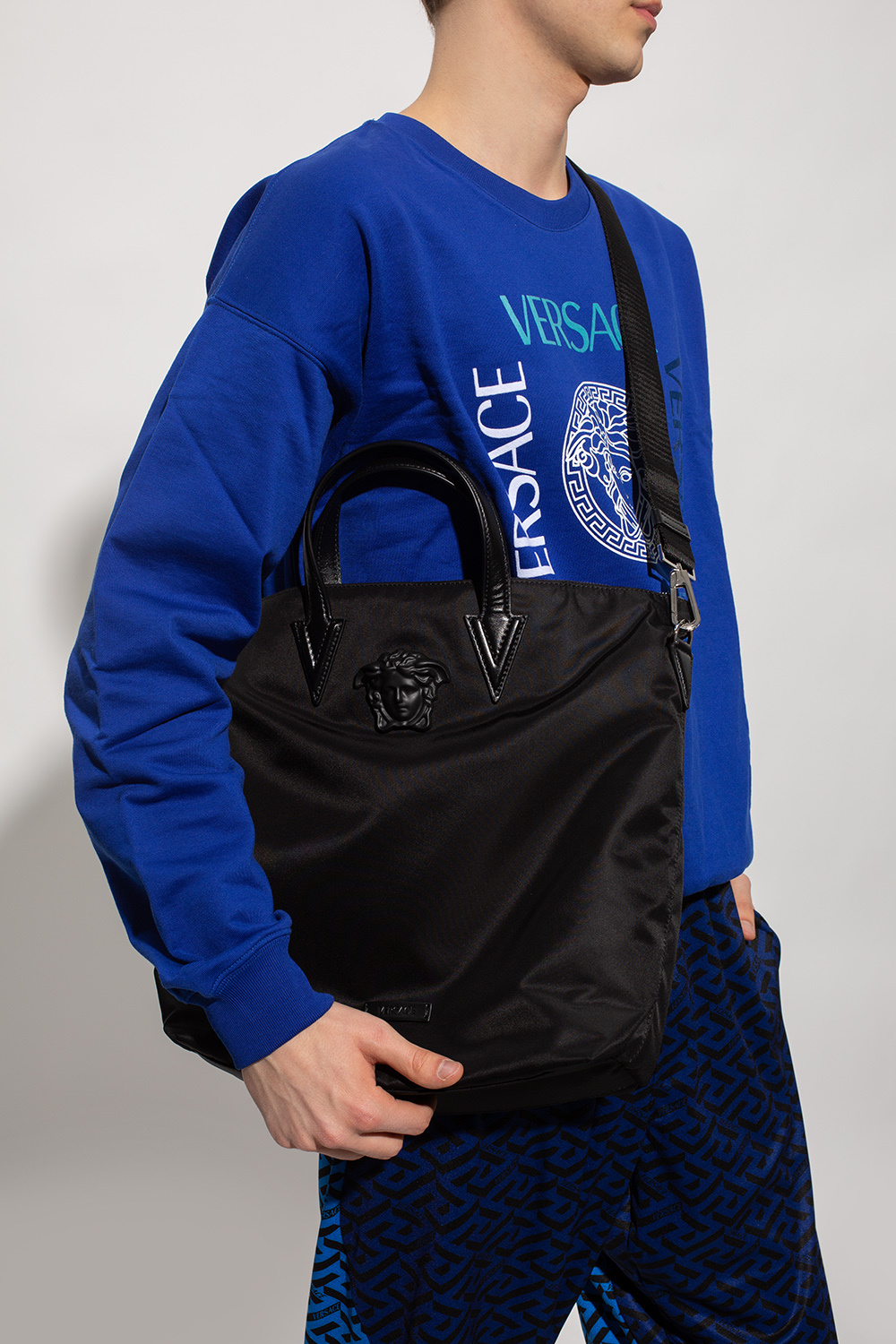 Versace Pashli Saddle mini belt bag
