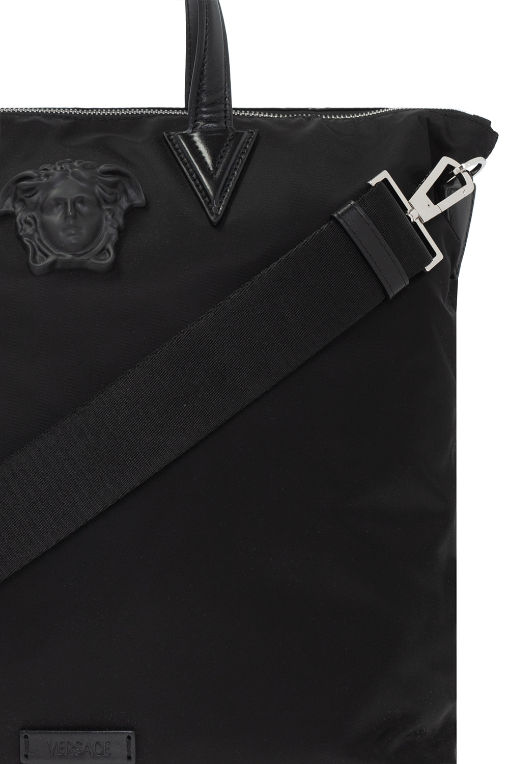 Versace Small Puffer Bag In Shearling