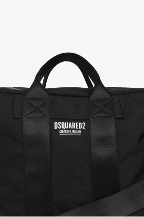 Dsquared2 guidi leather fringed crossbody bag