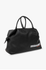 Dsquared2 BLACK Leather holdall bag