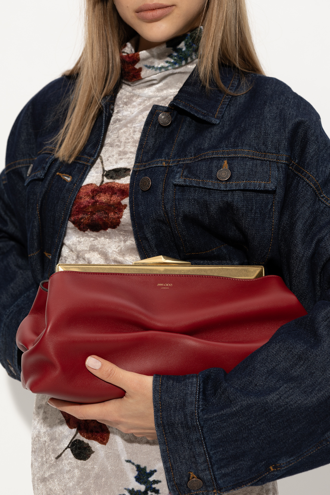 DINKY 18 shoulder bag - Red 'Diamond Frame' shoulder bag Jimmy Choo -  GenesinlifeShops Canada