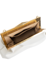 Jimmy Choo cream Leather clutch 'Diamond'