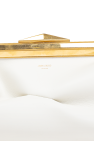 Jimmy Choo cream Leather clutch 'Diamond'