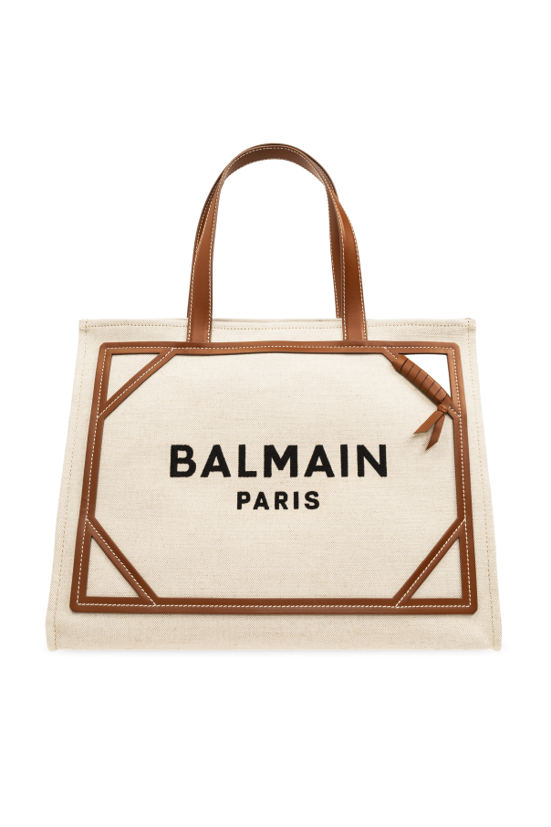 Balmain Torba z logo typu ‘shopper’