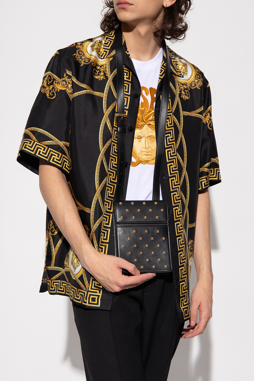 Versace Embellished shoulder bag