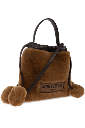 Jimmy Choo Mala 'Drawstring' de Jimmy Choo em pelo castanho
