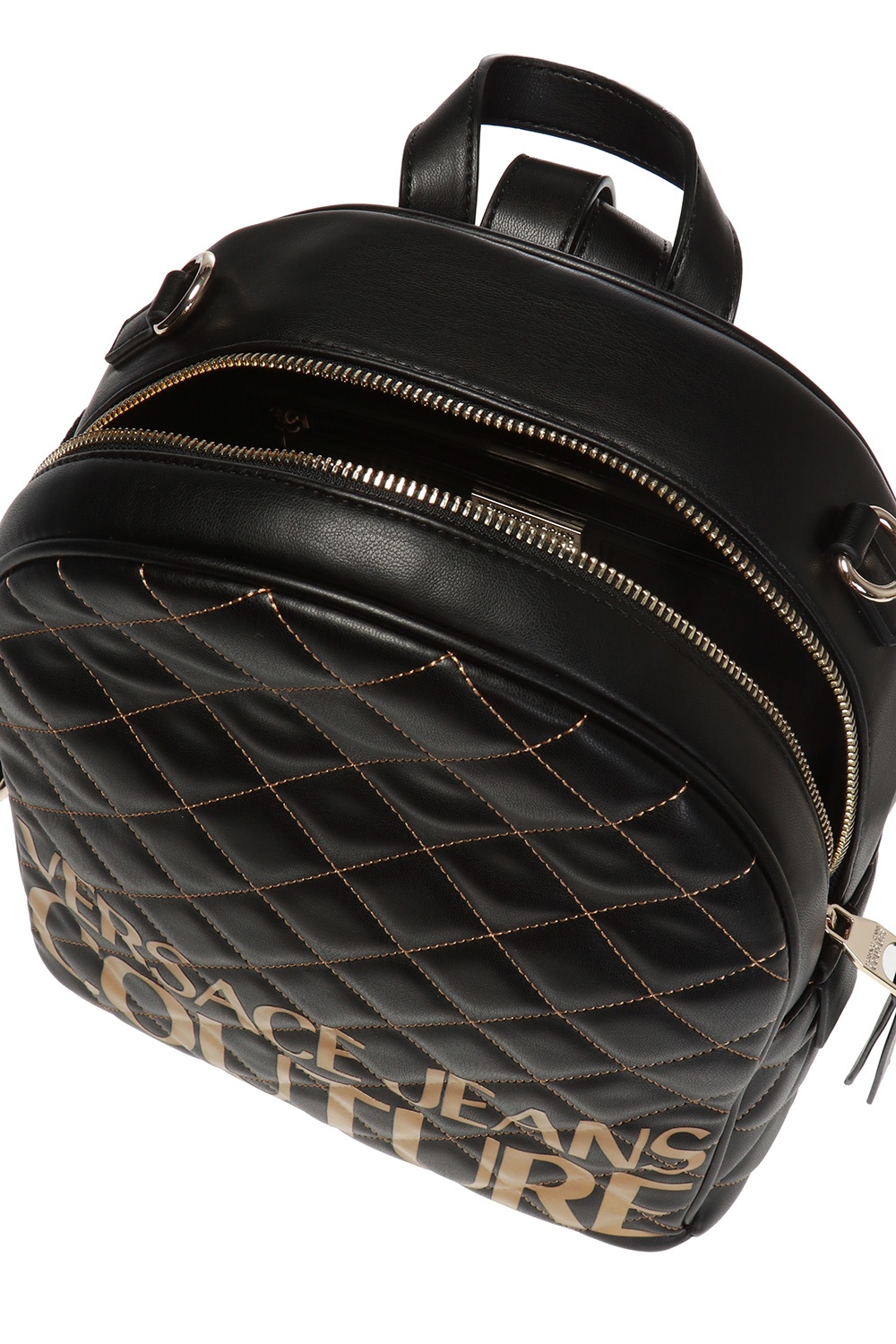 versace quilted backpack