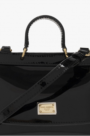 Dolce & Gabbana Kids Rucksack mit Logo-Print Schwarz ‘Sicily’ shoulder bag