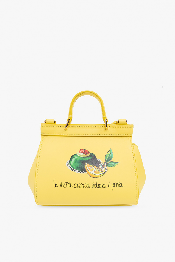 Dolce logo-embossed & Gabbana gerbera floral print logo scarf Kids ‘Sicily Mini’ shoulder bag