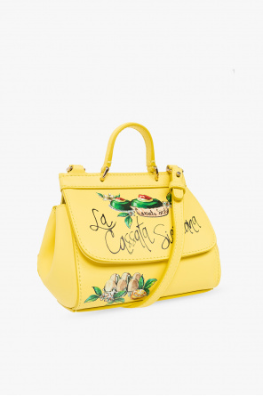 Dolce logo-embossed & Gabbana gerbera floral print logo scarf Kids ‘Sicily Mini’ shoulder bag