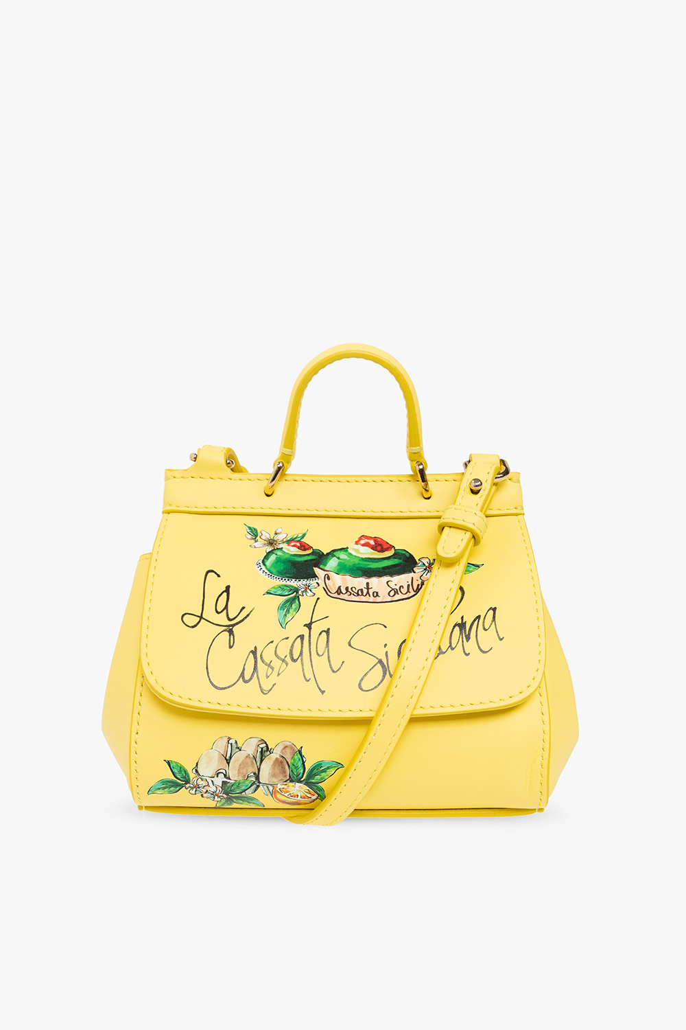 Yellow 'Sicily Mini' shoulder bag Dolce & Gabbana Kids - Vitkac TW