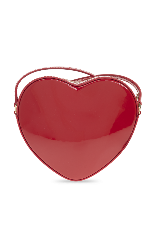 dolce & gabbana gold drop necklace Kids Heart-shaped shoulder bag