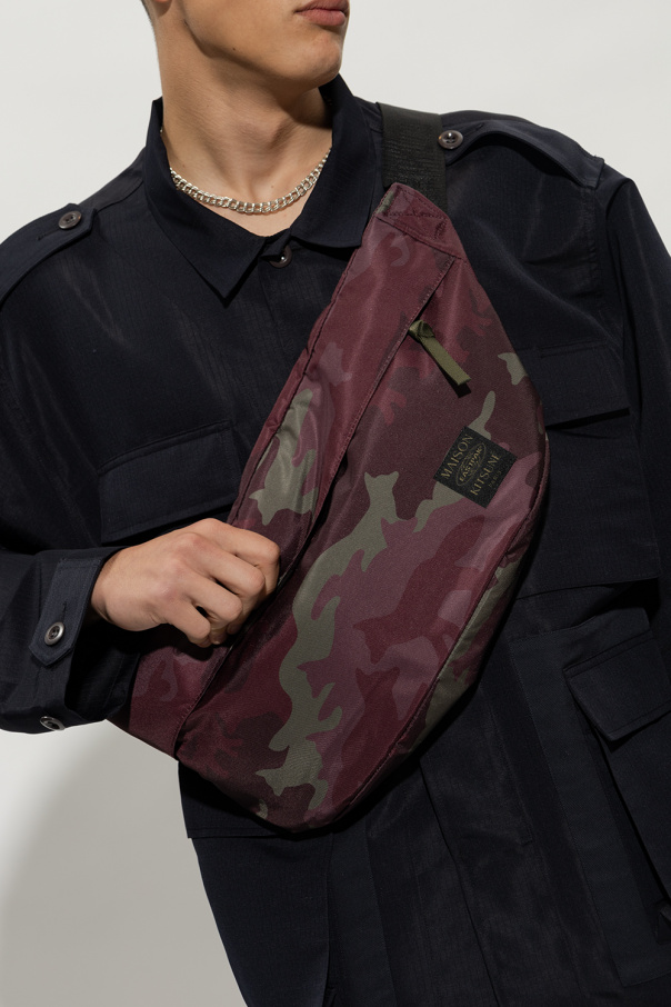 Maison Kitsuné Coperni zip-detail leather shoulder bag