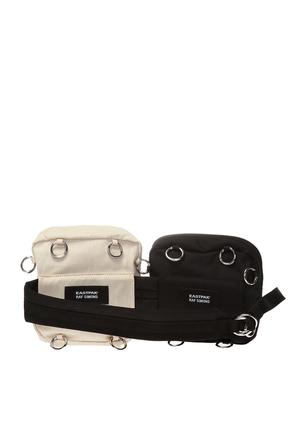 Raf Simons x Eastpak Pocketbag Loop Black/Beige in Nylon with