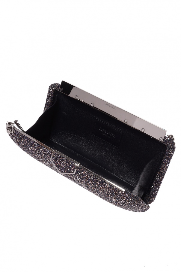 Jimmy Choo Ellipse Glitter Clutch