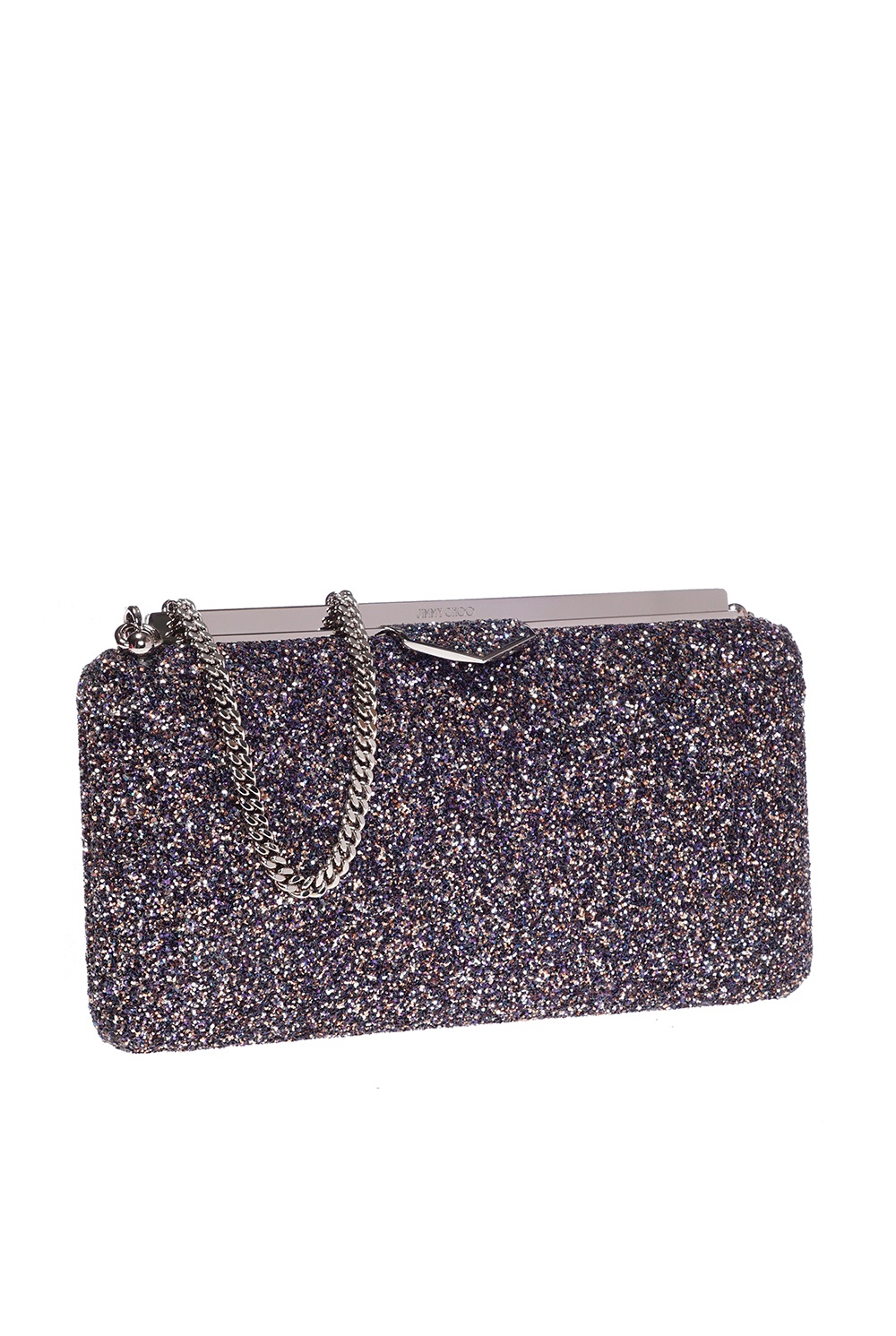 Jimmy Choo Ellipse Glitter Clutch