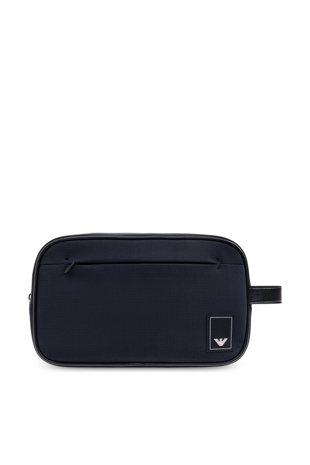 Cosmetic bag with logo patch, zdjęcie 1 Cosmetic bag with logo patch od Emporio Armani