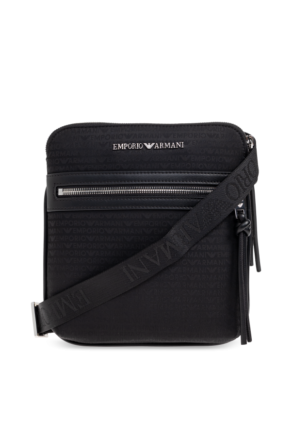 Shoulder bag with logo-shaped appliqué od Emporio Armani