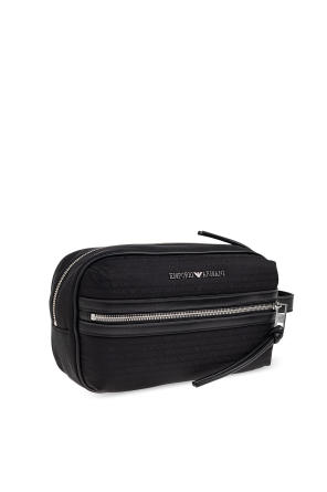 Emporio Armani Kosmetiktasche mit Monogramm