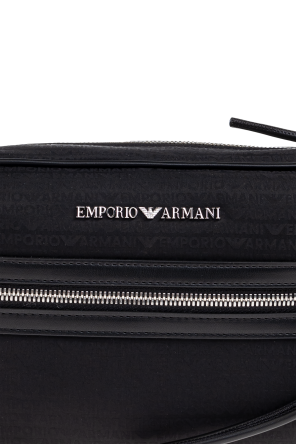 Emporio Armani Kosmetiktasche mit Monogramm