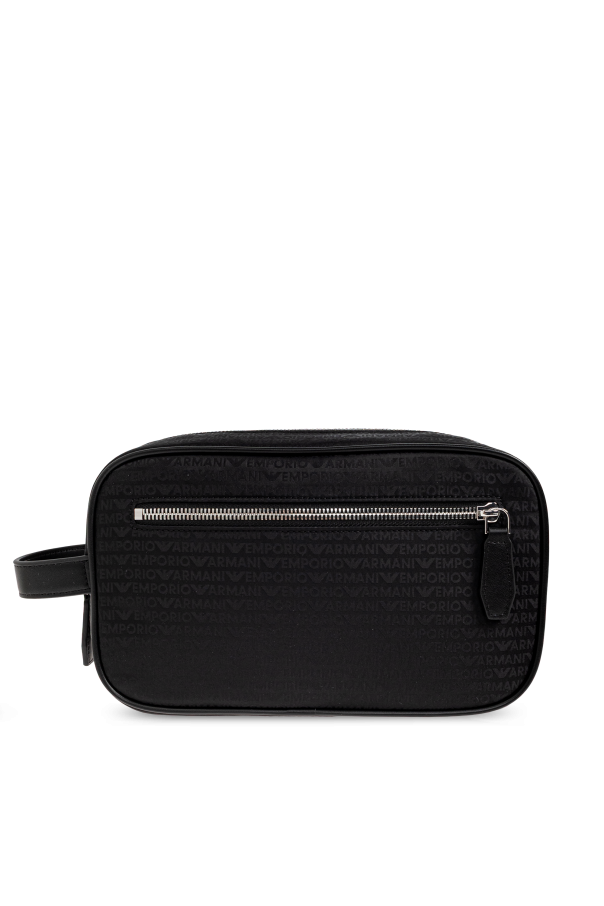 Emporio Armani Monogrammed cosmetic bag