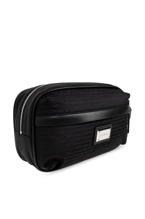 Emporio Armani Monogrammed cosmetic bag
