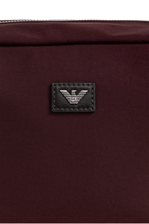 Emporio Armani Cosmetic bag with logo applique
