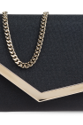 Jimmy Choo BLACK Glitter Clutch 'Emmie'