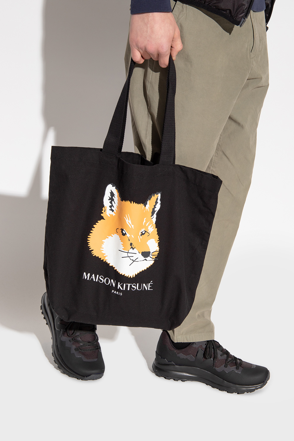 Maison Kitsuné Shopper tote bag with logo