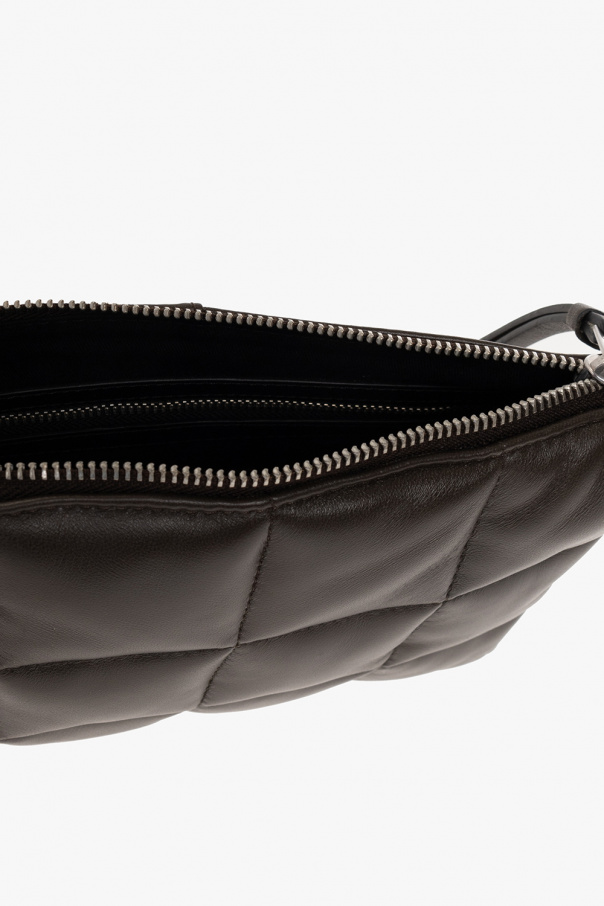 AllSaints 'eve' Quilted Shoulder Bag in Black