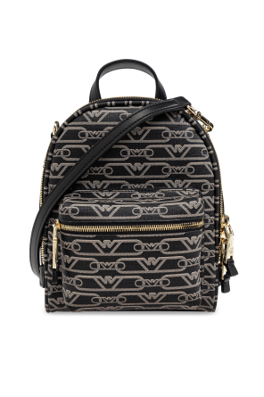 Backpack with monogram