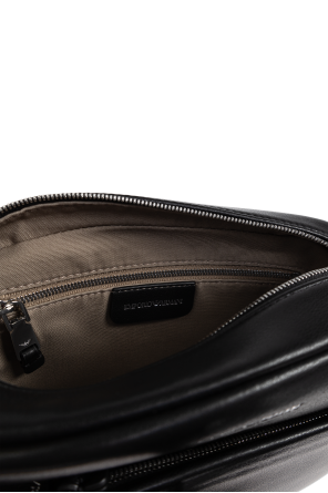 Emporio Armani Bolso bandolera de cuero con logo