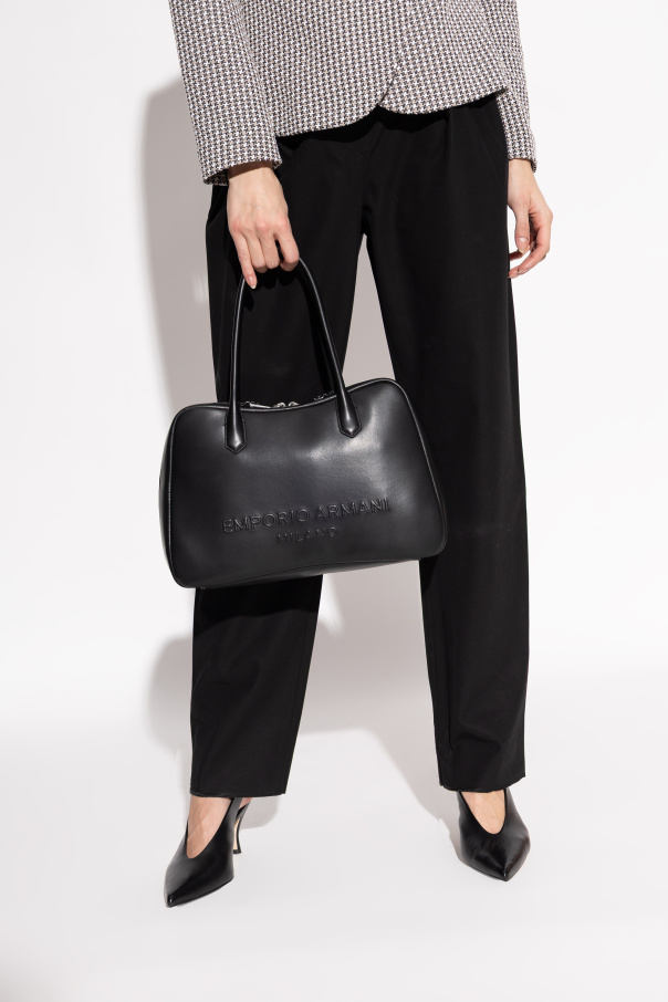 Emporio Armani Skórzana torba do ręki